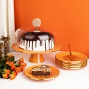 Cake  Serving Set 9Pcs From Zuwar - Orange