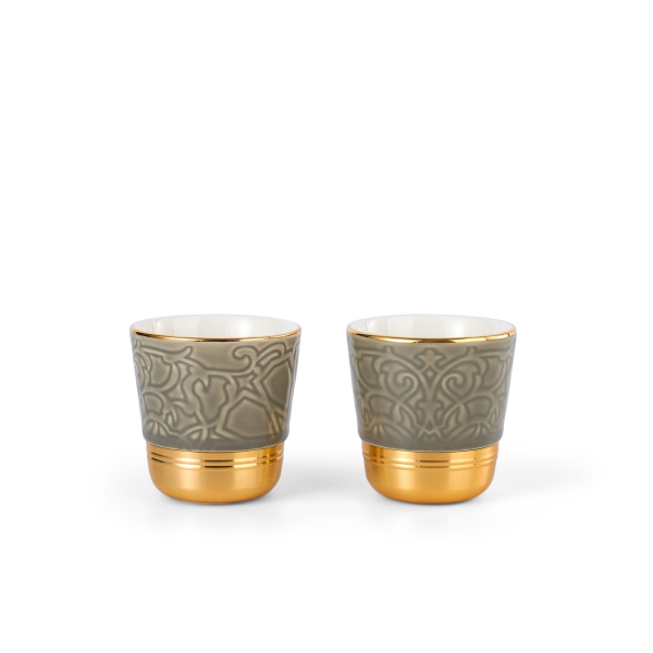 Espresso Set Of Two Cups From Majlis - Grey