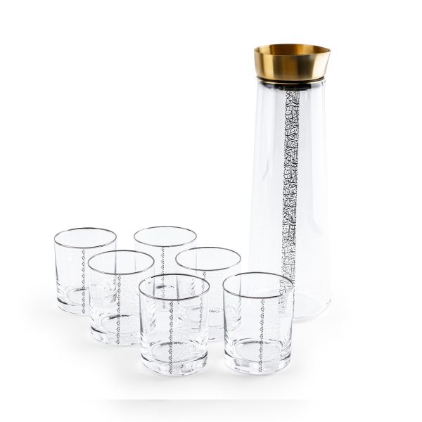 Glass Juice Set From Nour