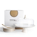 Cake  Serving Set 9Pcs From Crown - Gold
