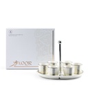 Arabic Coffee Set With cup Holder From Nour - Pearl