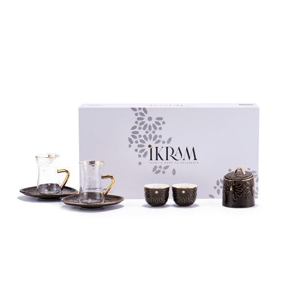 Black - Tea Glass And Coffee Sets From Ikram