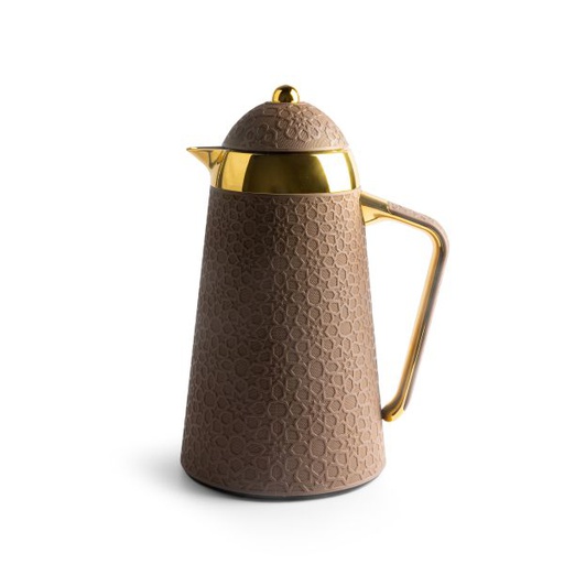[KP1029] Vacuum Flask For Tea And Coffee From Crown - Brown