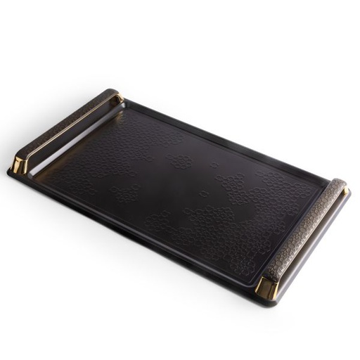 [TH0041] Serving Tray From Crown - Black