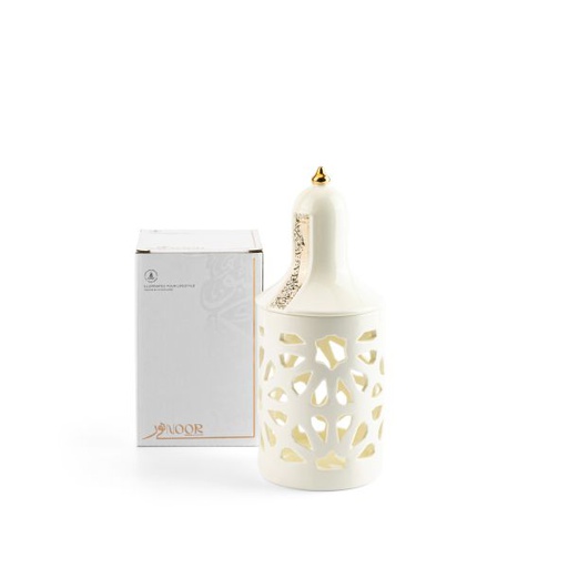 [ET2242] Medium Electronic Candle From Nour - White