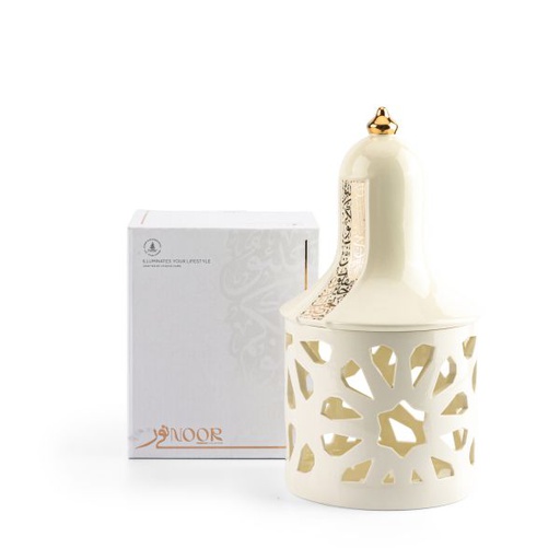 [ET2247] Large Electronic Candle From Nour - White