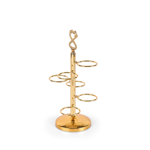 [JG1226] Arabic coffee cup holder From Joud - Gold